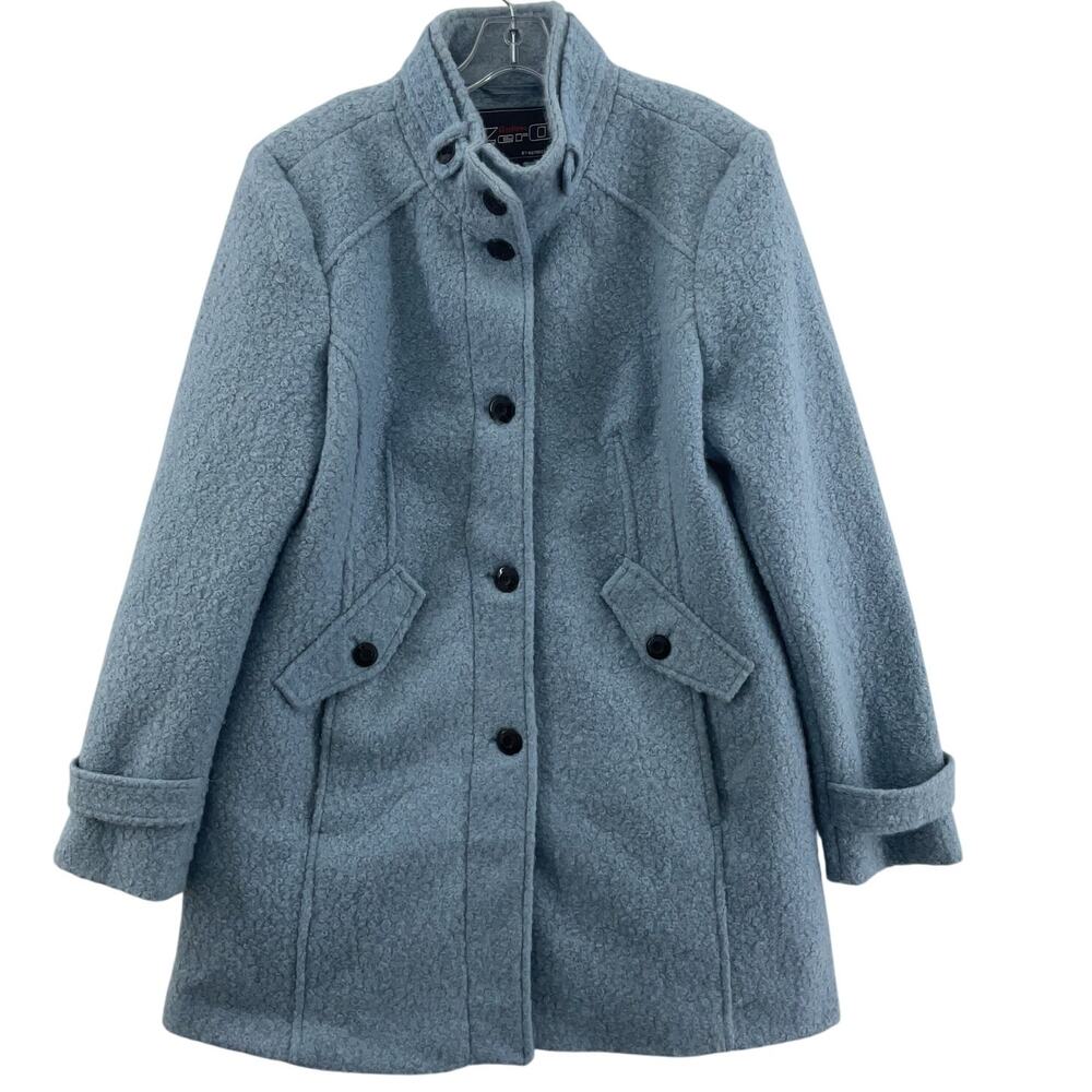 Women's Light Blue Pea Coat